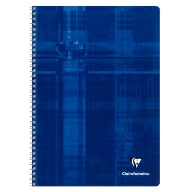 Reliure intégrale 180 pages CLAIREFONTAINE, format 17x22 cm, seyès, papier 90g
