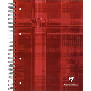Reliure intégrale 180 pages CLAIREFONTAINE, format 17x22 cm, seyès, papier 90g