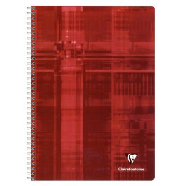 Reliure intégrale 180 pages CLAIREFONTAINE, format 17x22 cm, seyès, papier 90g