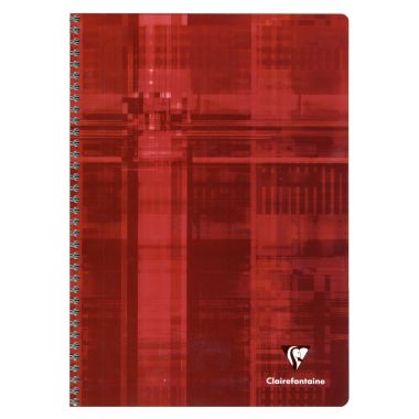 Reliure intégrale 180 pages CLAIREFONTAINE, format A4, seyès, papier 90g