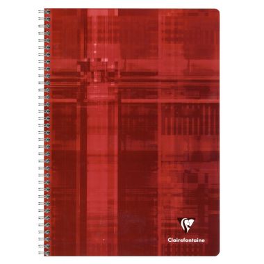 Reliure intégrale 180 pages CLAIREFONTAINE, format A4, seyès, papier 90g