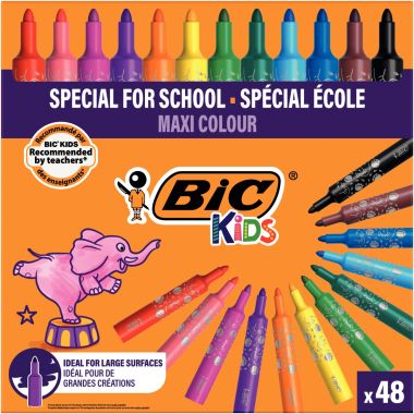 Classpack de 48 marqueurs Maxi Colours assortis