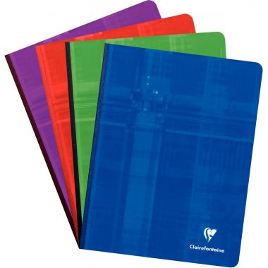Brochure 192 pages CLAIREFONTAINE, format 17x22 cm, seyès, papier 90g
