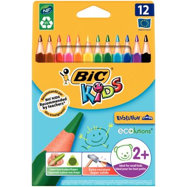 Étui de 12 crayons de couleur Évolution triangulaire
