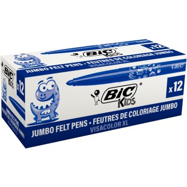 Boîte de 12 feutres Visacolor XL bleu