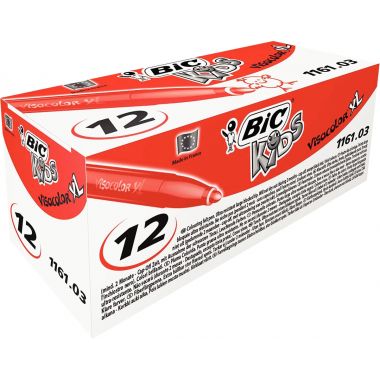 Boîte de 12 feutres Visacolor XL rouge