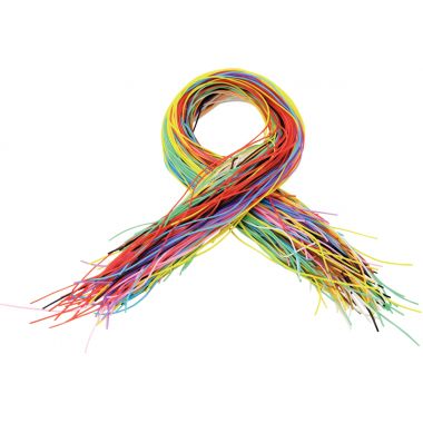 Lot de 200 scoubidous longueur 80 cm 10 couleurs assorties