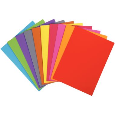 Exacompta - Paquet de 100 sous-chemises 80g ROCK"S format 22x31 cm coloris assortis - 800001E