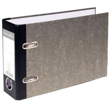 Exacompta Classeur à levier à l'italienne pour format A5, dos 7 cm, carton gris - 53111E