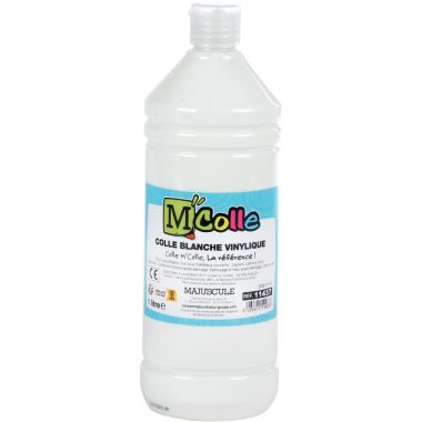Flacon de colle 1L blanche vinylique MColle
