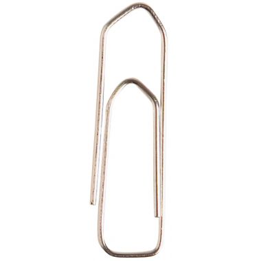 Boîte de 1000 trombones 32 mm bout chevron nickelé