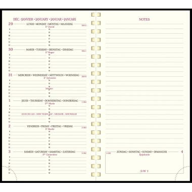 Agenda semainier Espace16 9x16cm assorti