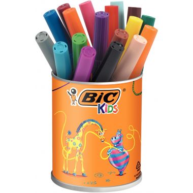Bic - Pot de 18 feutres Visacolor XL assortis - 8922243