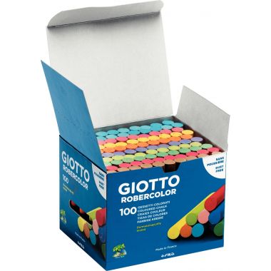 Giotto - Boîte de 100 craies Robercolor assortis - F539000