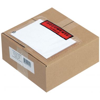 Boite de 1000 pochettes adhésives "documents ci-inclus" 162x120mm