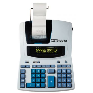Machine à calculer imprimante professionnelle de bureau Ibico 1231X