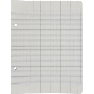 Sachet de 50 feuillets mobiles, format 17x22 cm, seyès, papier 90g, blanc