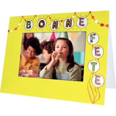 Lot de 10 cartes photo rectangle en carton