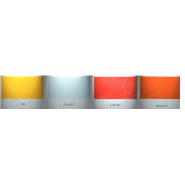Lot de 4 flacons 250ml de peinture acrylique métal MAJUSCULE