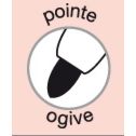 Marqueur Prockey pointe moyenne ogive noir