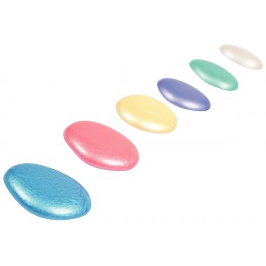Lot de 6 Flacons 250ml de gouache nacrée MAJUSCULE, coloris assortis