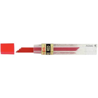 Étui de 12 mines Pentel 0,5mm rouge