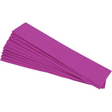 Paquet de 10 feuilles crépon ordinaire 200x50 cm fuchsia