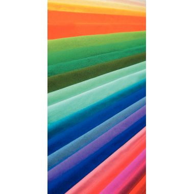 Paquet de 10 feuilles crépon supérieur 250x50 blanc