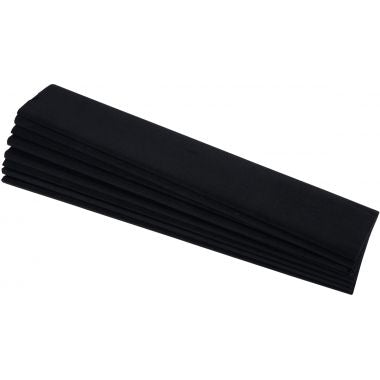 Paquet de 10 feuilles crépon supérieur 250x50 noir