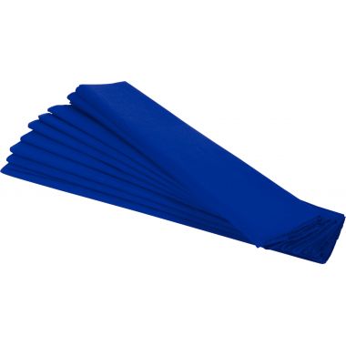 Paquet de 10 feuilles crépon supérieur 250x50  bleu france