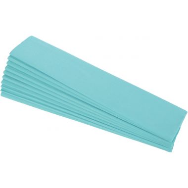 Paquet de 10 feuilles crépon supérieur 250 x 50 cm bleu turquoise - 2145