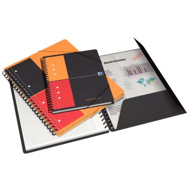 Reliure intégrale MEETINGBOOK format A4+ ligné 6 mm, 160 pages perforées