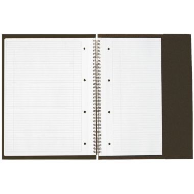 Reliure intégrale MEETINGBOOK format A4+ ligné 6 mm, 160 pages perforées