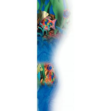 Paquet de 10 feuilles crépon supérieur 250x50 rouge