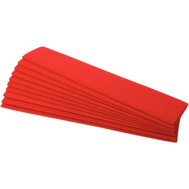 Paquet de 10 feuilles crépon supérieur 250x50 rouge