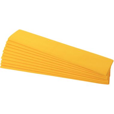 Paquet de 10 feuilles crépon supérieur 250x50 jaune