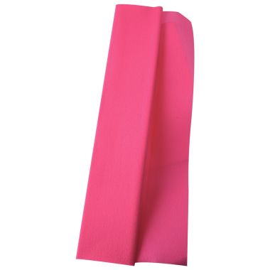 Paquet de 10 feuilles crépon supérieur 250x50 fuchsia