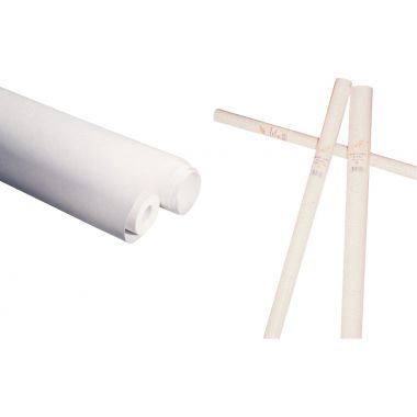 Rouleau de papier kraft 60g 10x1m blanc