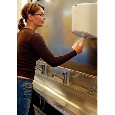 Distributeur rouleau à devidage central M1 blanc