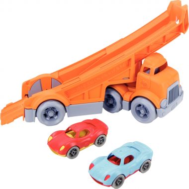 Camion de course + 2 véhicules GREEN TOYS