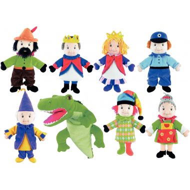 Lot de 8 marionnettes à main