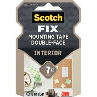 Scotch - Rouleau adhésif Scotch fixation 19mmx1,5m - W0523