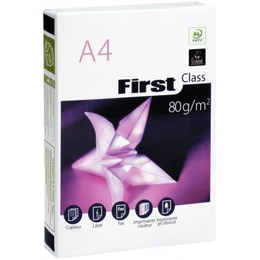 Ramette de 500 feuilles format A4 80g blanc FIRST