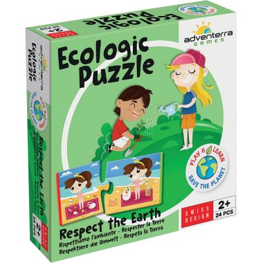 Boite de 12 puzzles duo, respecter la Terre