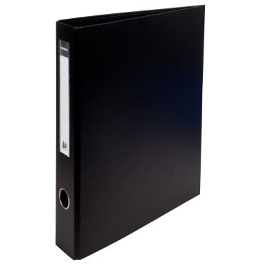 Classeur rigide rembordé PVC, 4 anneaux en D, format A4+, dos 7 cm, noir