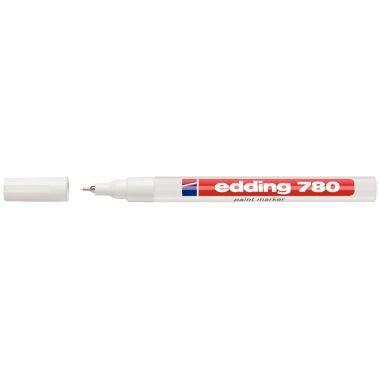 Marqueur peinture permanent E780 pointe fine blanc