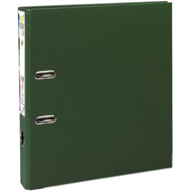 Exacompta Classeur à levier PREM'TOUCH format A4+, dos 5 cm, vert foncé - 53153E
