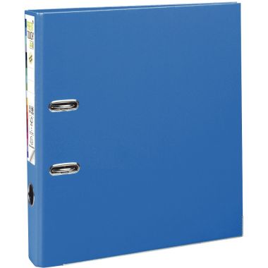 Exacompta Classeur à levier PREM'TOUCH format A4+, dos 8 cm, bleu  - 53342E