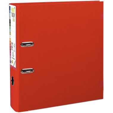 Exacompta Classeur à levier PREM'TOUCH format A4+, dos 8 cm, rouge - 53345E
