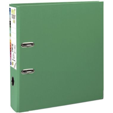 Exacompta Classeur à levier PREM'TOUCH format A4+, dos 8 cm, vert moyen - 53343E